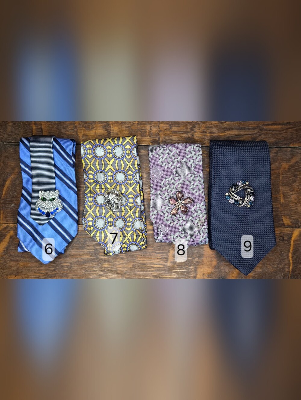 MADE TO ORDER Ladies Custom Ties Upcycled From Mens Ties - Picture 3 of 16